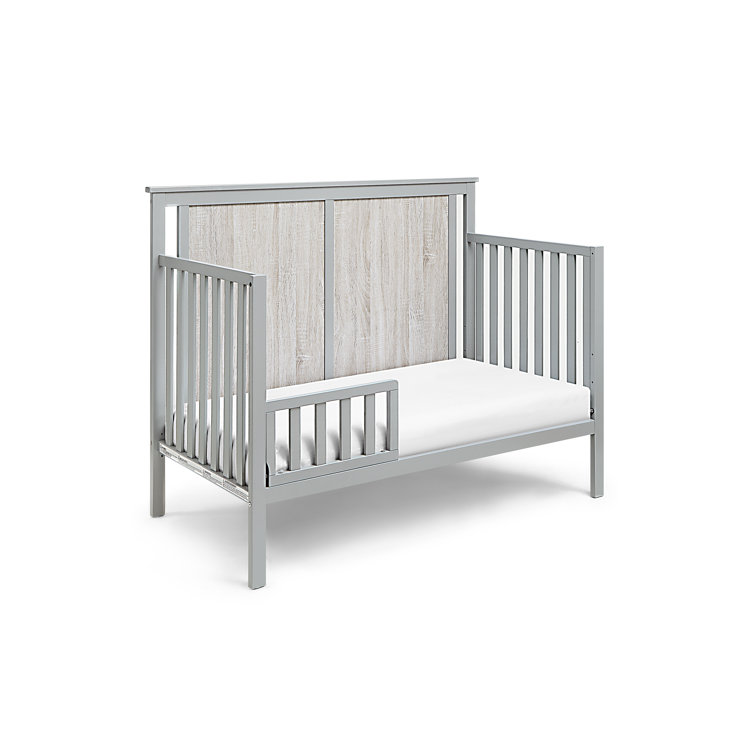Connelly Gray 4-in-1 Convertible Crib with Veneer Panels