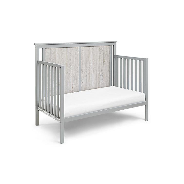 Connelly Gray 4-in-1 Convertible Crib with Veneer Panels