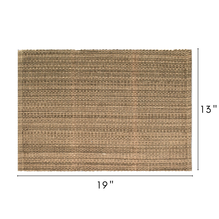 Mocha Handwoven Cotton Rectangle Placemats Set of 4
