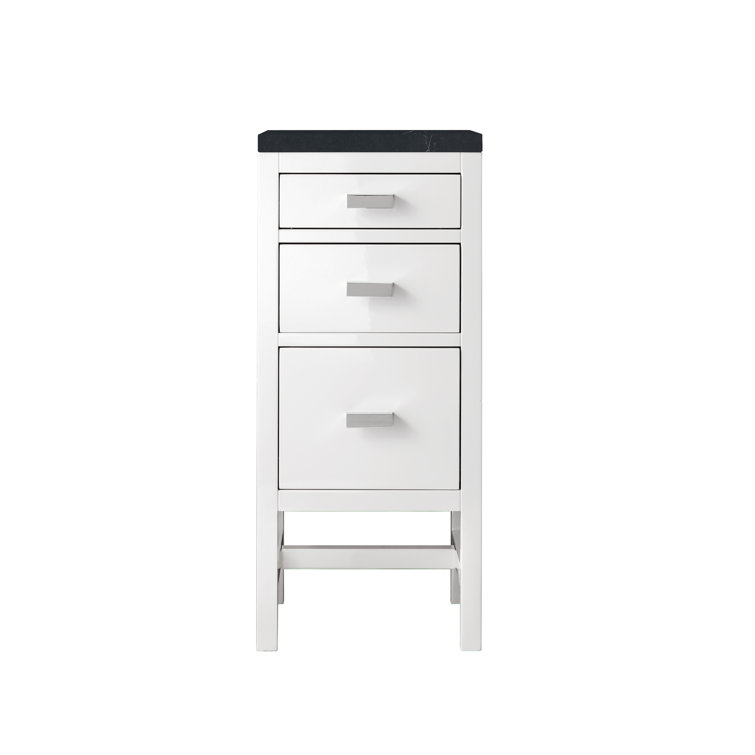 Addison 15" Dark Wood Solid Wood Floor Standing Cabinet
