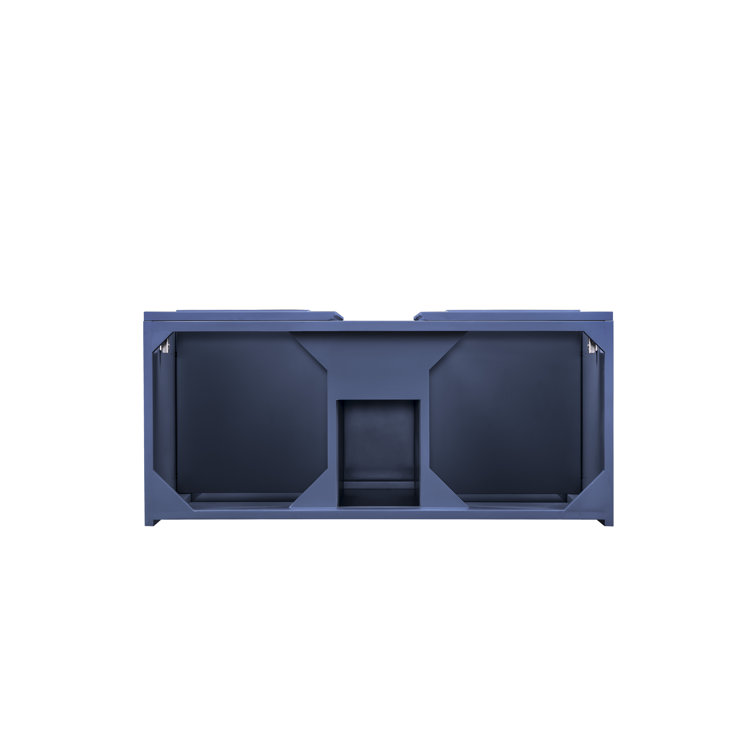 Azure Blue Wall-Mount Single Vanity Base with MDF