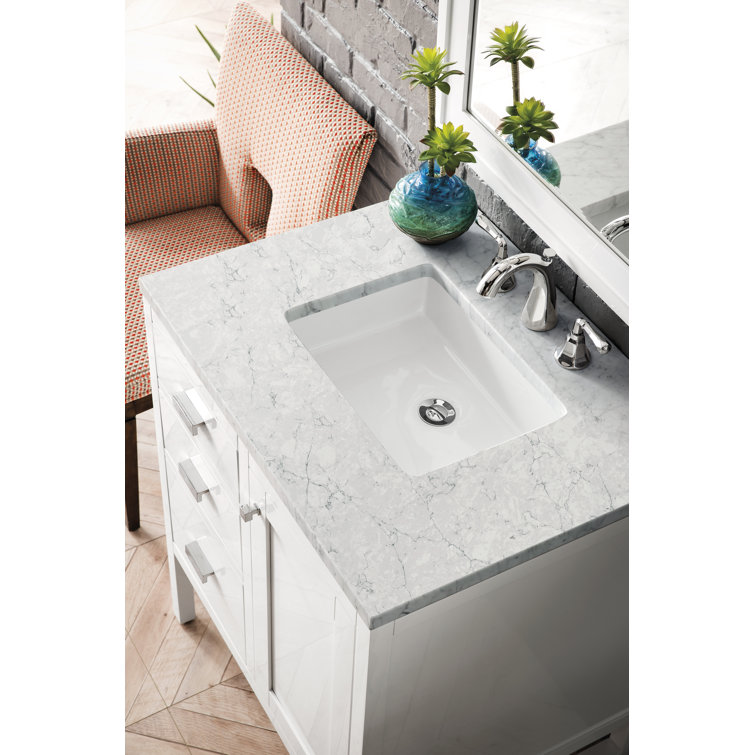 Addison 30" Glossy White Plywood Single Bathroom Vanity