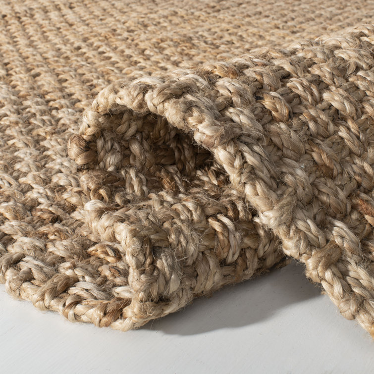 Nigel Wheat Handwoven Jute 8' x 10' Area Rug