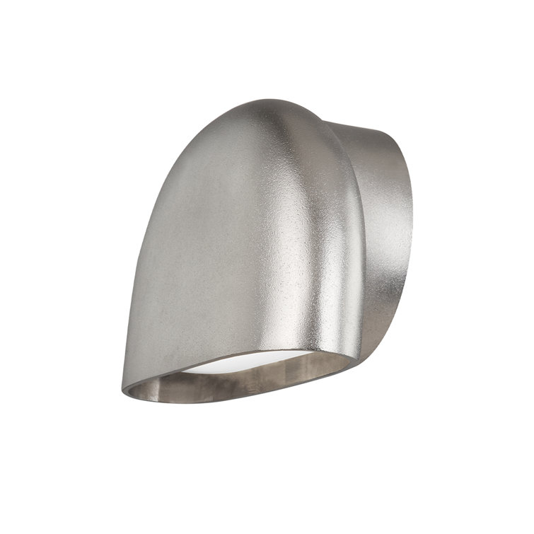 Nickel Dimmable LED Wall Sconce with Dome Shade