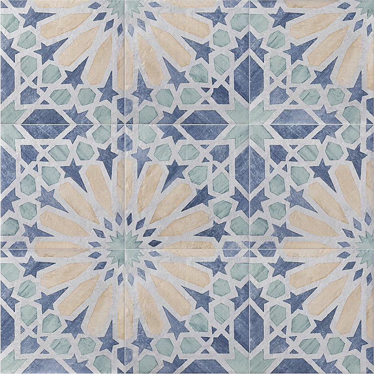 Patras 8x8 Multicolor Matte Porcelain Floor and Wall Tile