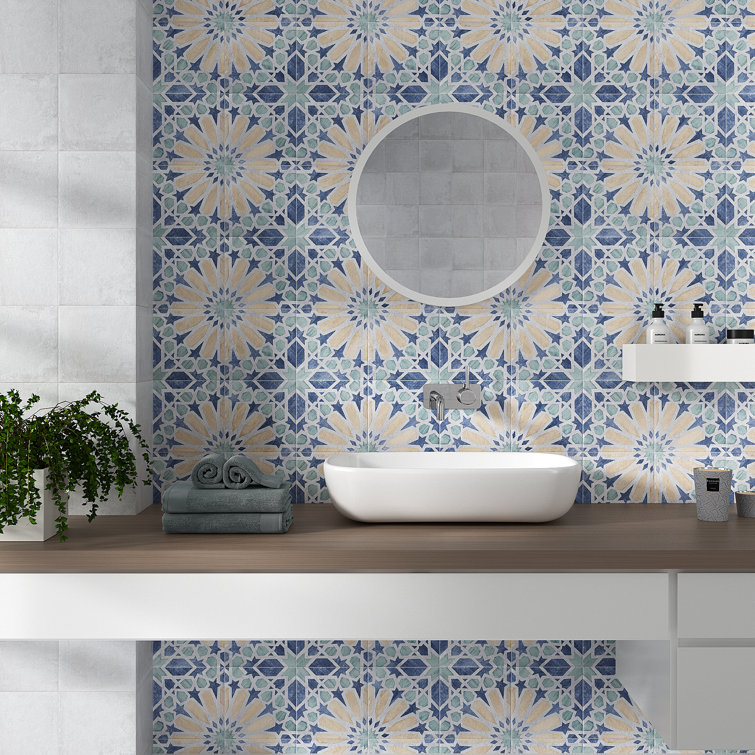 Patras 8x8 Multicolor Matte Porcelain Floor and Wall Tile