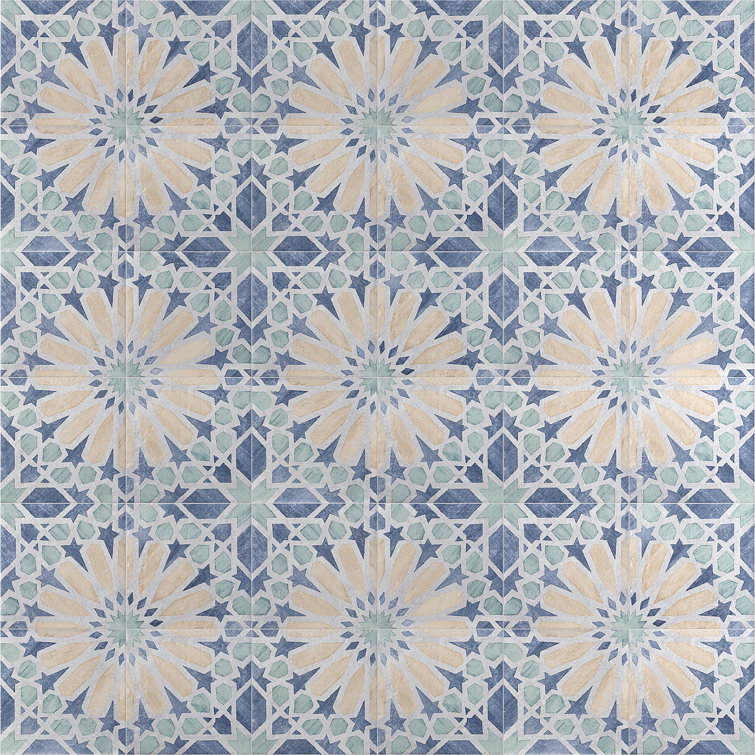 Patras 8x8 Multicolor Matte Porcelain Floor and Wall Tile