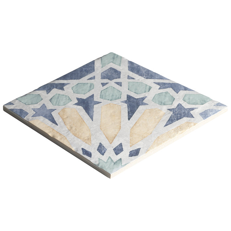 Patras 8x8 Multicolor Matte Porcelain Floor and Wall Tile