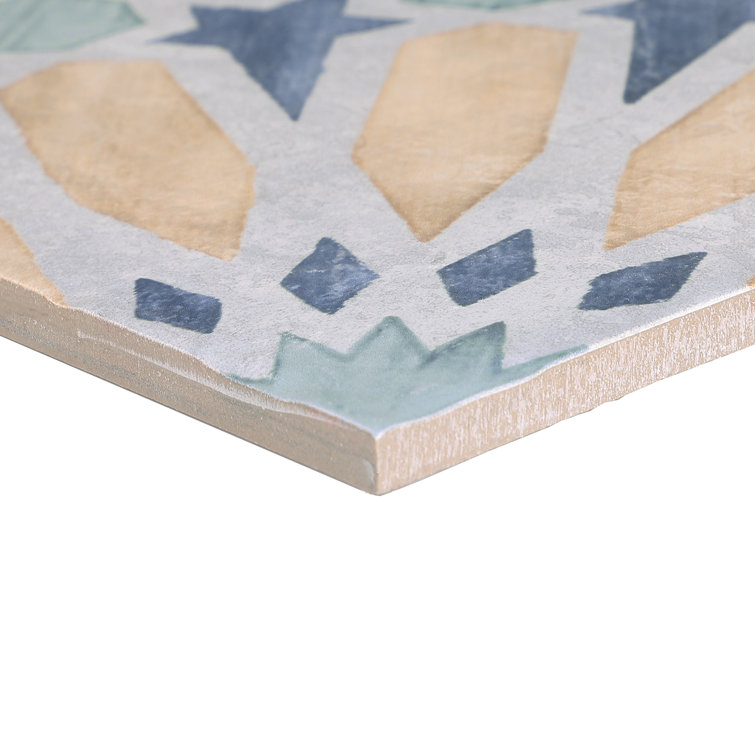 Patras 8x8 Multicolor Matte Porcelain Floor and Wall Tile