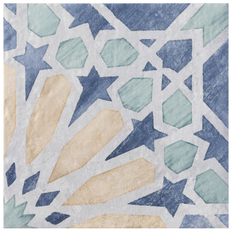 Patras 8x8 Multicolor Matte Porcelain Floor and Wall Tile