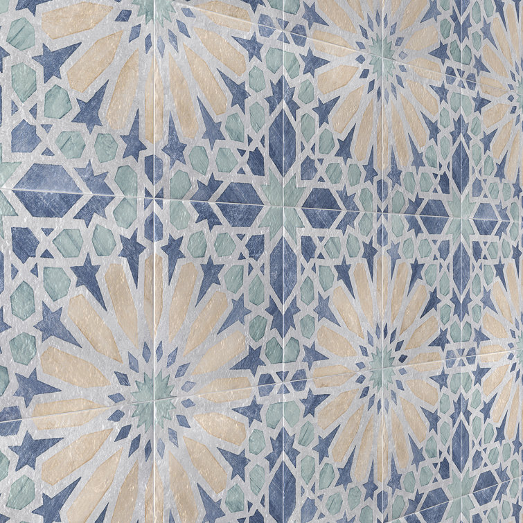 Patras 8x8 Multicolor Matte Porcelain Floor and Wall Tile