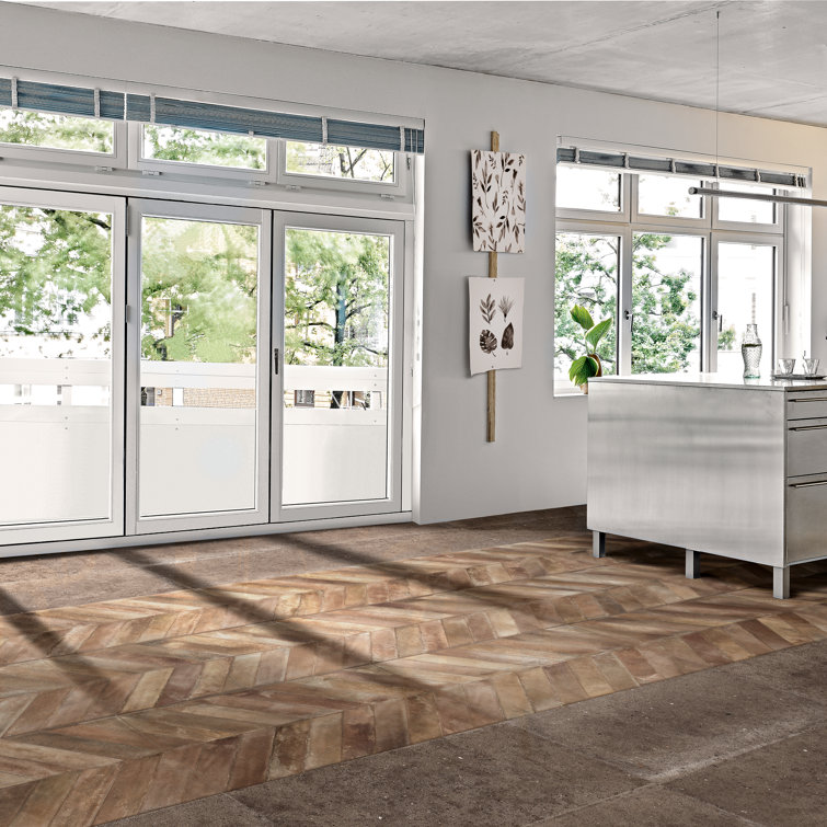 Nord 24" x 48" Tobacco Brown Porcelain Stone Look Tile