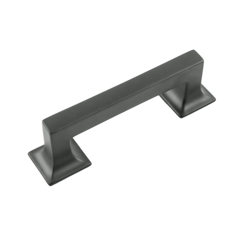 Matte Black Solid Metal Cabinet Bar Handle, 3-Inch