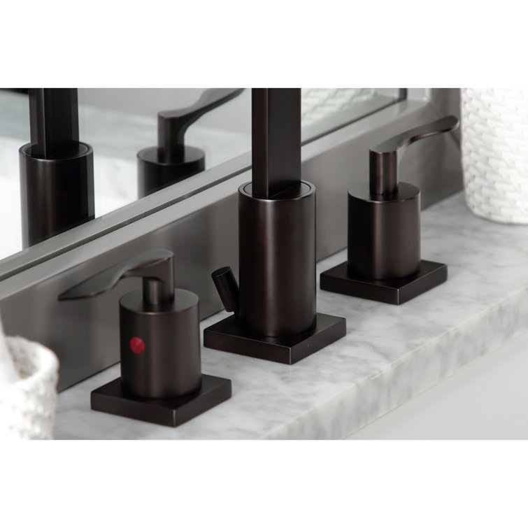 Serena 9'' Oil Rubbed Bronze Modern Widespread Bathroom Faucet