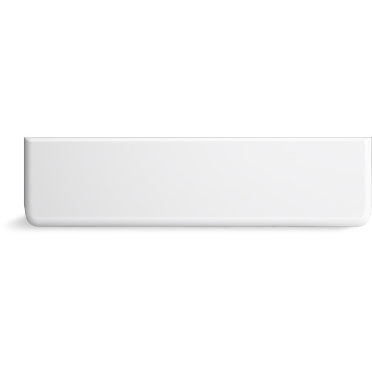 Dickinson White Cast Iron Single-Bowl Farmhouse Kitchen Sink