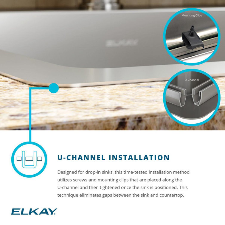 25" Satin Stainless Steel Single Bowl Drop-In Kitchen Sink