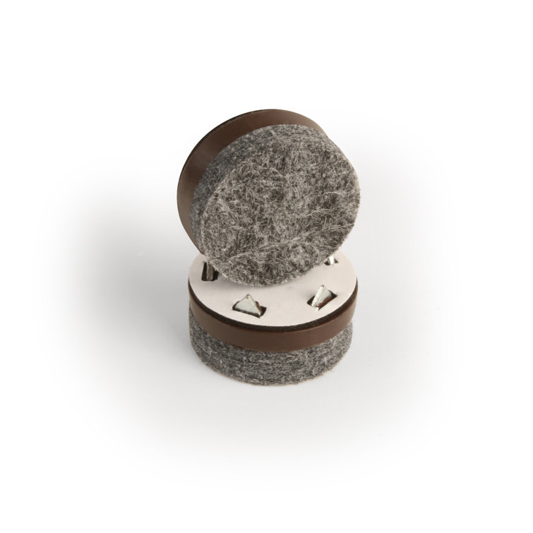 GorillaFelt 1 Inch Round Wool Blended Felt Chair Glides