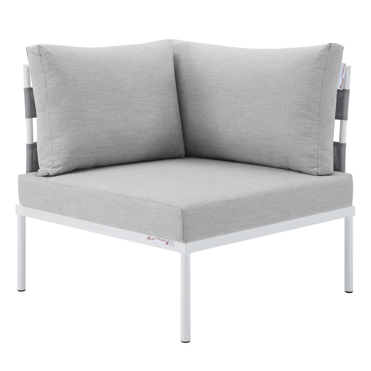 Harmony Gray Aluminum 10-Piece Outdoor Sectional Sofa Set
