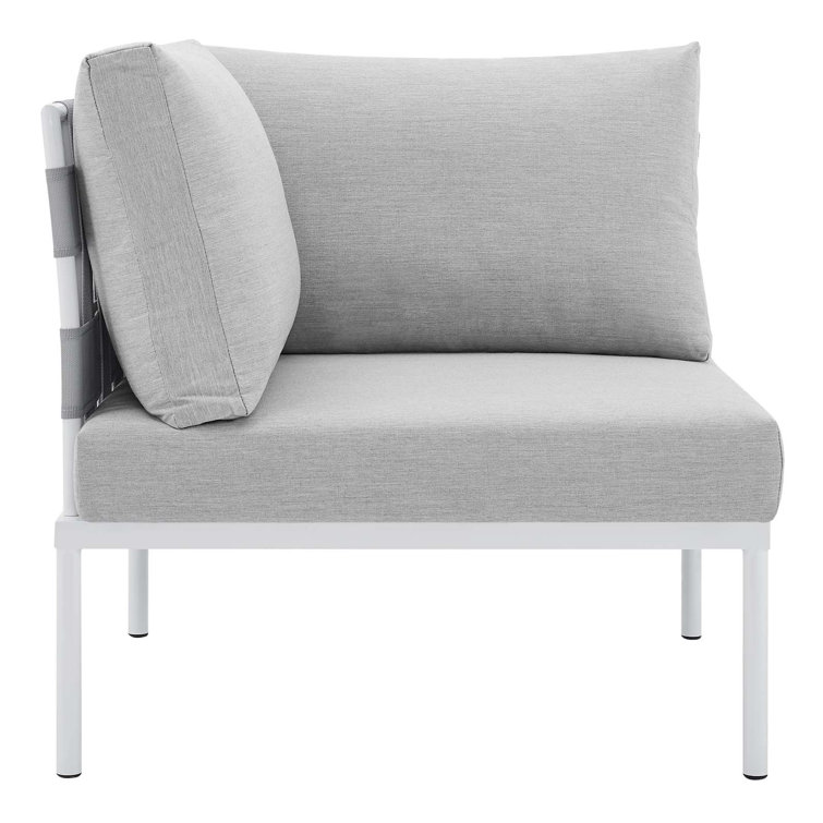 Harmony Gray Aluminum 10-Piece Outdoor Sectional Sofa Set