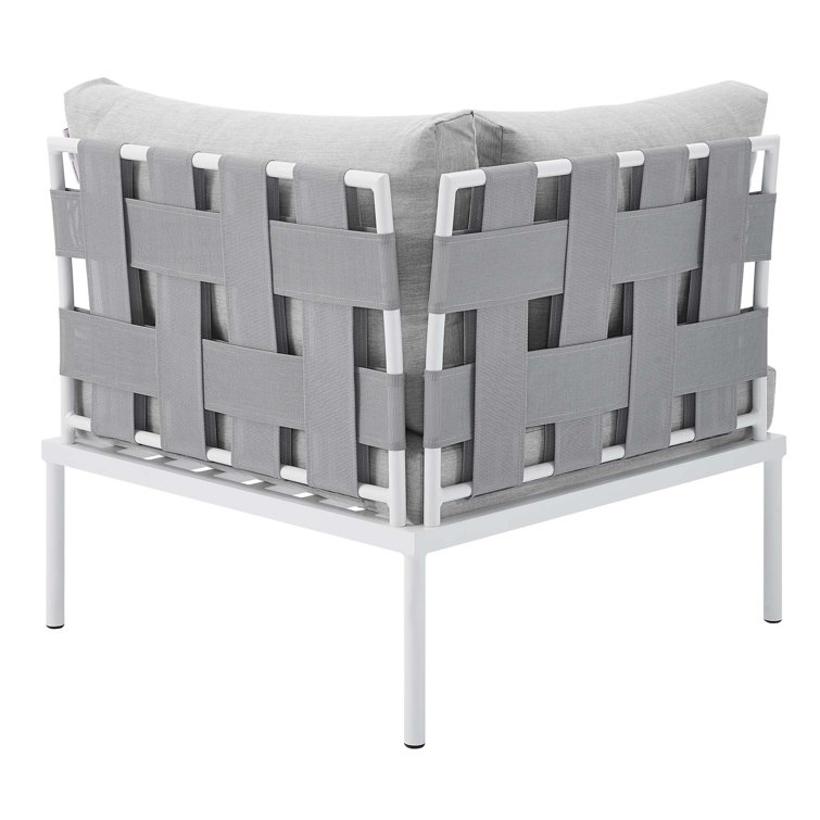 Harmony Gray Aluminum 10-Piece Outdoor Sectional Sofa Set