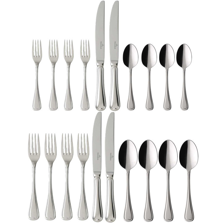 Villeroy & Boch Polished Stainless Steel 20-Piece Flatware Set