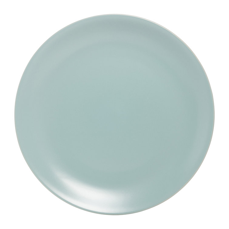 Mineral Blue Matte Ceramic 10.5" Dinner Plates, Set of 6