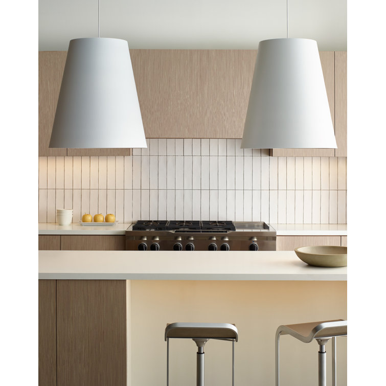 White Aluminum 24-Inch LED Pendant Light