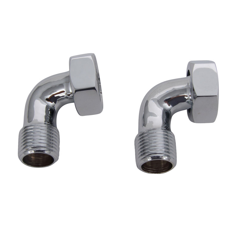 Polished Brass Modern Bathcock Couplers Set