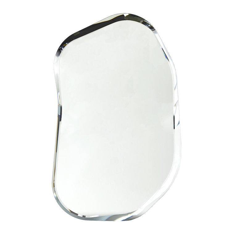 Sophisticated Silver Bevel Wall Mirror by Italian Artisans