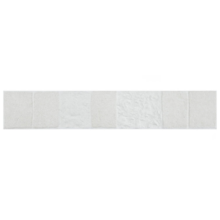 Blend 3" x 17.5" Matte White Porcelain Subway Wall Tile