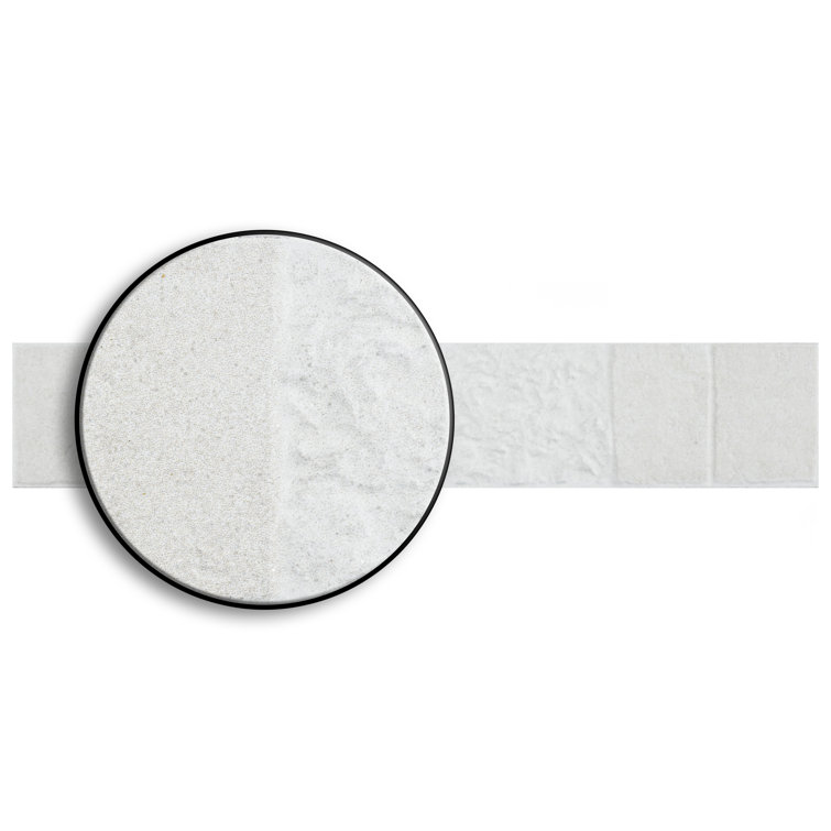 Blend 3" x 17.5" Matte White Porcelain Subway Wall Tile