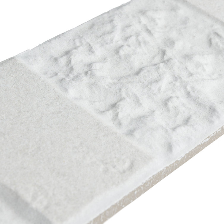 Blend 3" x 17.5" Matte White Porcelain Subway Wall Tile