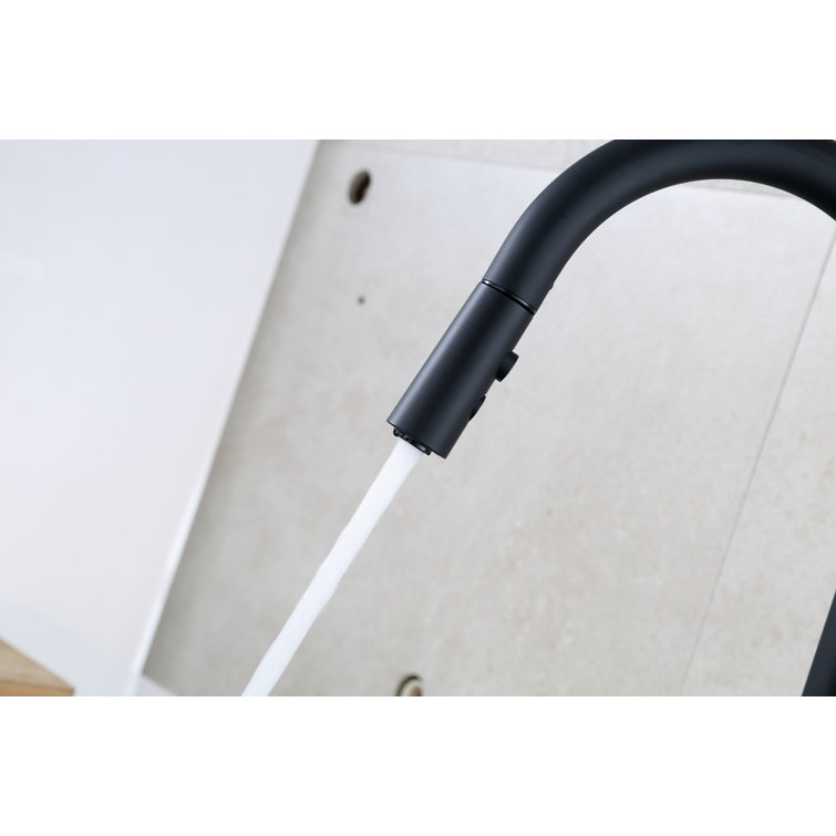 Matte Black Stainless Steel Touchless Pull Down Kitchen Faucet