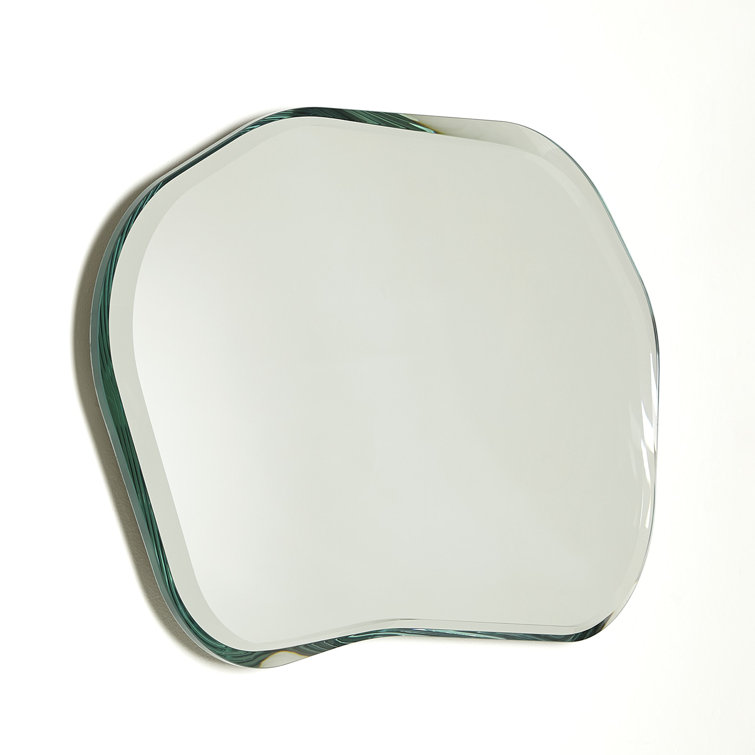 Sophisticated Silver Bevel Wall Mirror by Italian Artisans