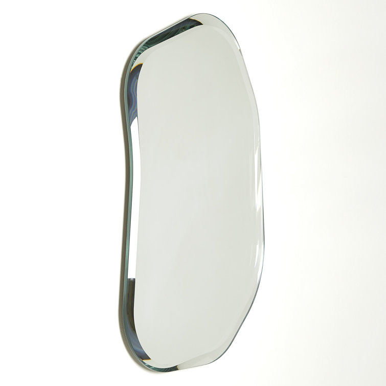 Sophisticated Silver Bevel Wall Mirror by Italian Artisans