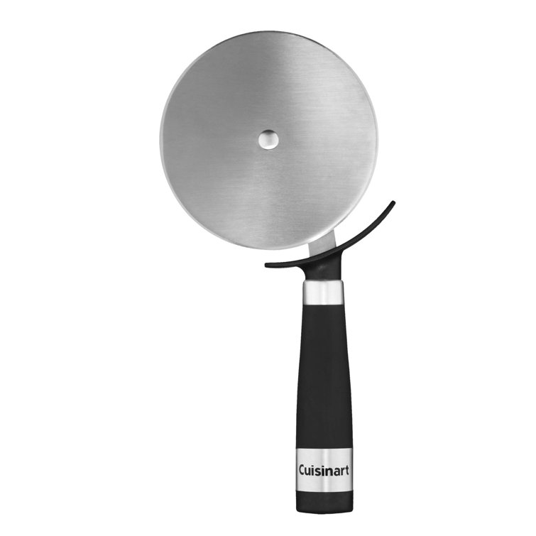 Black and Stainless Steel Barrel Handle Pizza Cutter