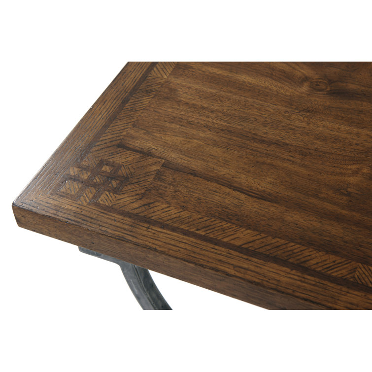 Avesta Finish Tavel Trestle Wood & Metal End Table