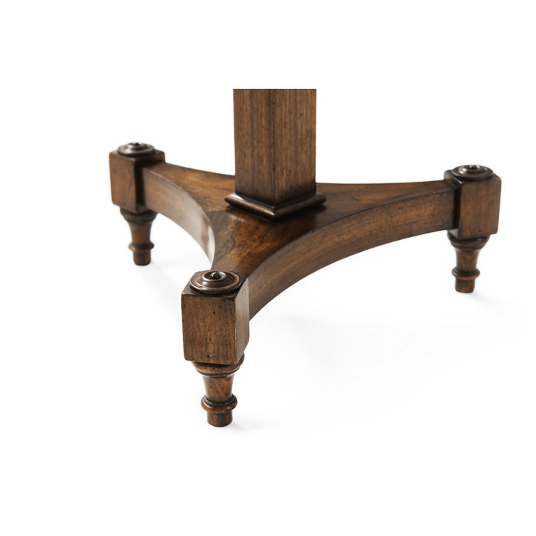 Avesta Round Wood & Metal Accent Table with Storage