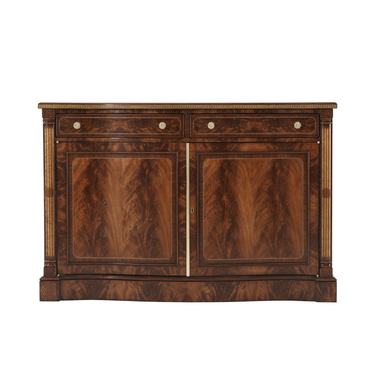 Gentleman's Flame Mahogany & Satinwood Inlaid Side Cabinet