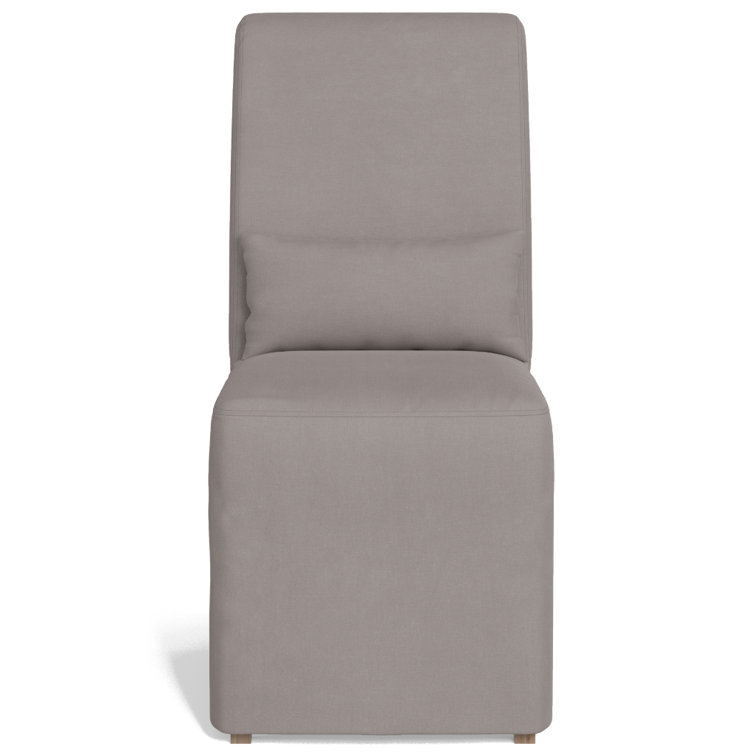 Sonoma Transitional Upholstered Parsons Side Chair in Slate Gray