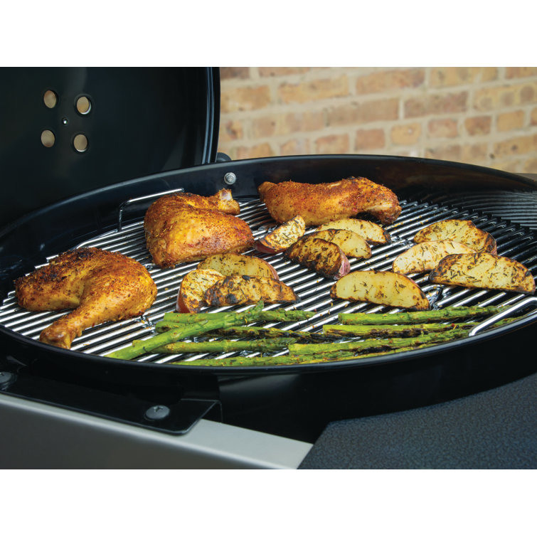 Weber Performer Deluxe 22-Inch Black Charcoal Grill with Gas Ignition