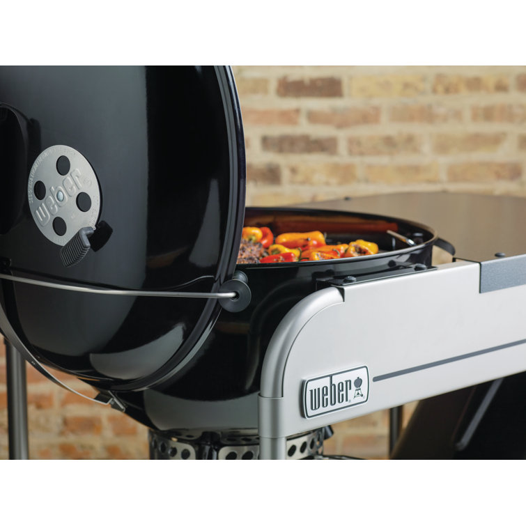 Weber Performer Deluxe 22-Inch Black Charcoal Grill with Gas Ignition