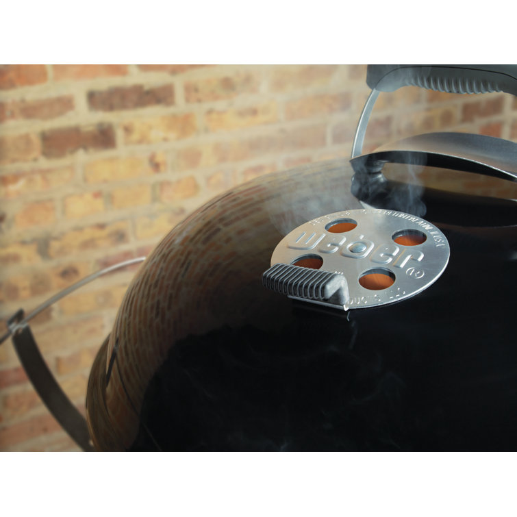 Weber Performer Deluxe 22-Inch Black Charcoal Grill with Gas Ignition