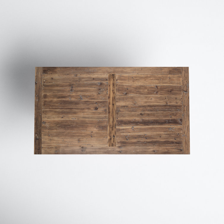 Stratford 76" Stony Gray Reclaimed Wood Rustic Dining Table