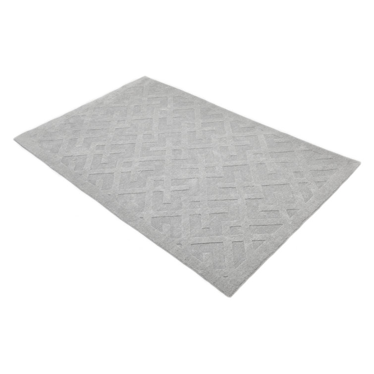Handmade Arlo Gray Rectangular 8' x 10' Indoor/Outdoor Rug