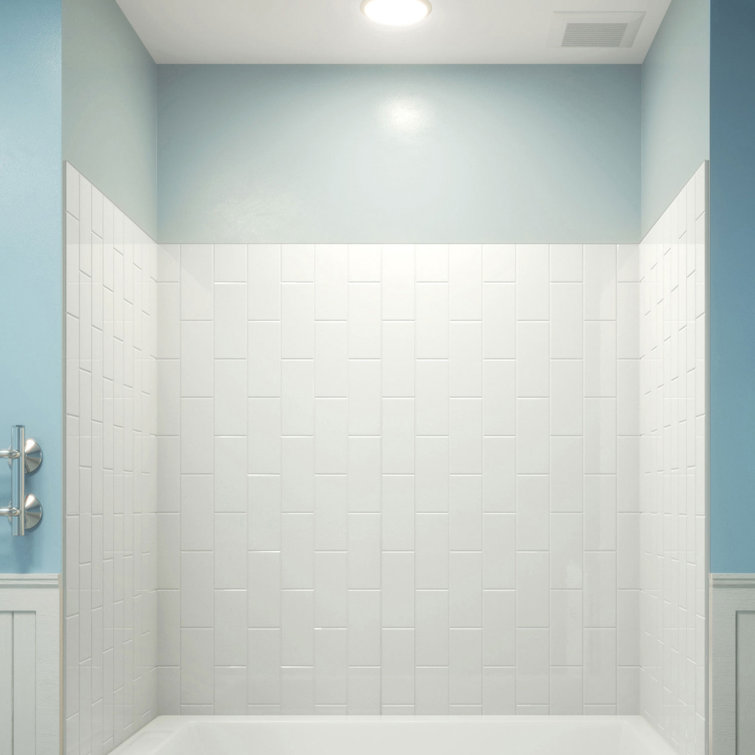 DreamLine QWALL-VS 48" White Acrylic Shower Backwall Kit