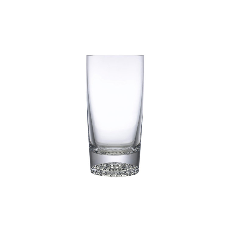 Nude Crystal 16.25oz Handmade Stemless Highball Glass Set
