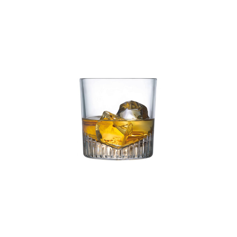 Caldera 11 oz. Clear Lead-Free Crystal Whiskey Glass Set