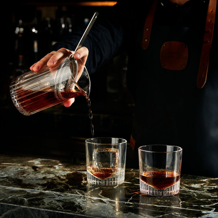 Caldera 11 oz. Clear Lead-Free Crystal Whiskey Glass Set