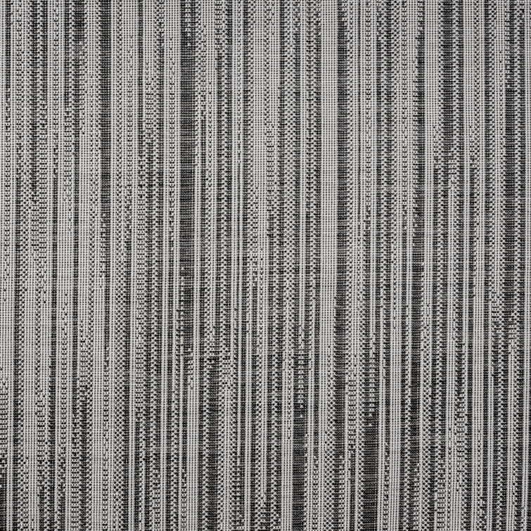 Wynona Abstract Black/Beige Indoor/Outdoor Synthetic Area Rug, 7'9"x10'2"